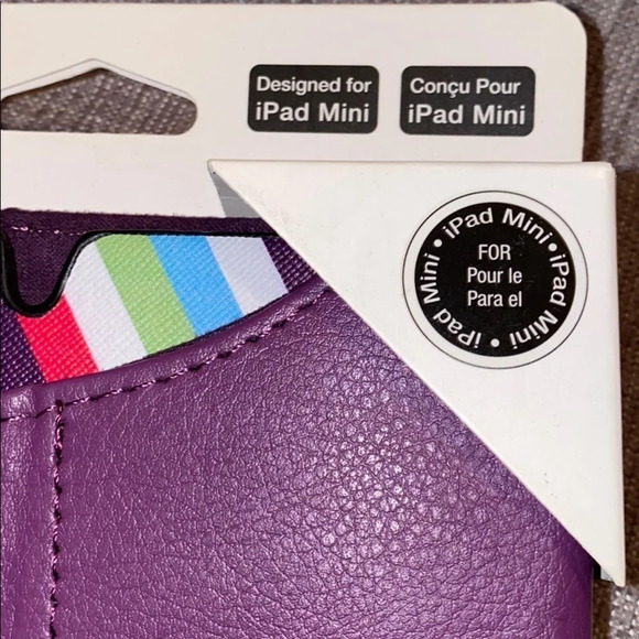I  cover purple leather IPad mini case - Picture 15 of 16